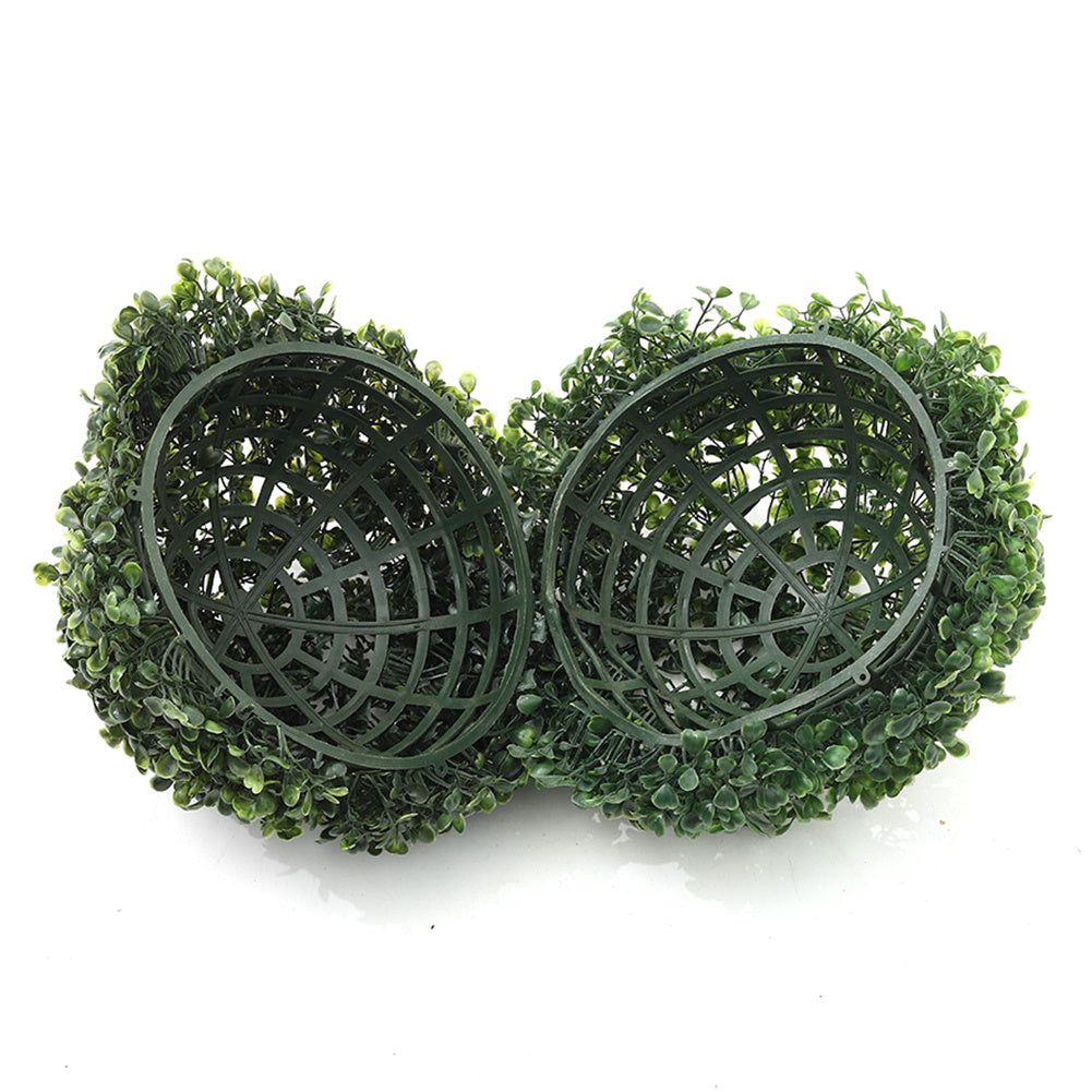 Artificial Green Boxwood Topiary Balls Outdoor Garden Basket Plant 28CM