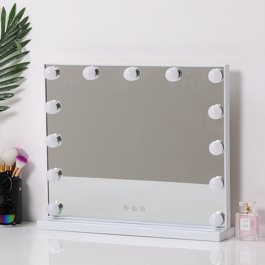 Large Makeup Dressing Mirror With 13 LED Light Touch Dimmable Bulb