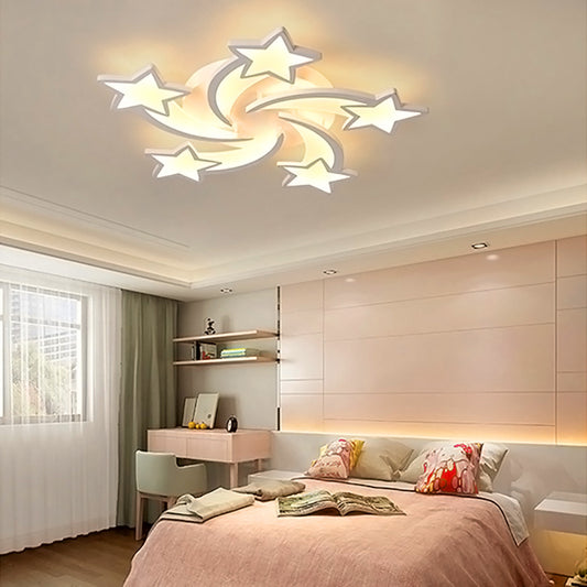 Modern Star LED Chandelier Ceiling Light  5 Head Dimmable