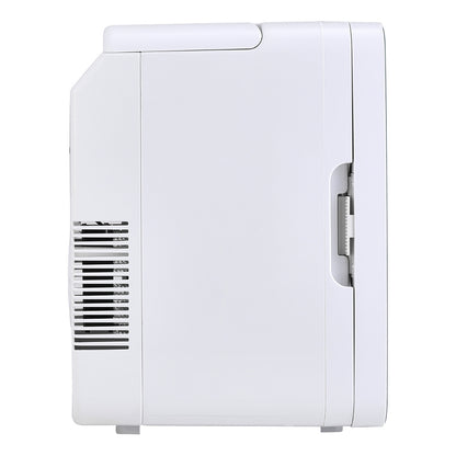 White 10L Mini Refrigerator for Home and Car Dual Use