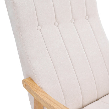 Velvet Upholstered Tufting Rocking Chair