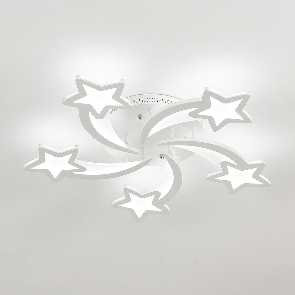 Modern Star LED Chandelier Ceiling Light  5 Head Cool White