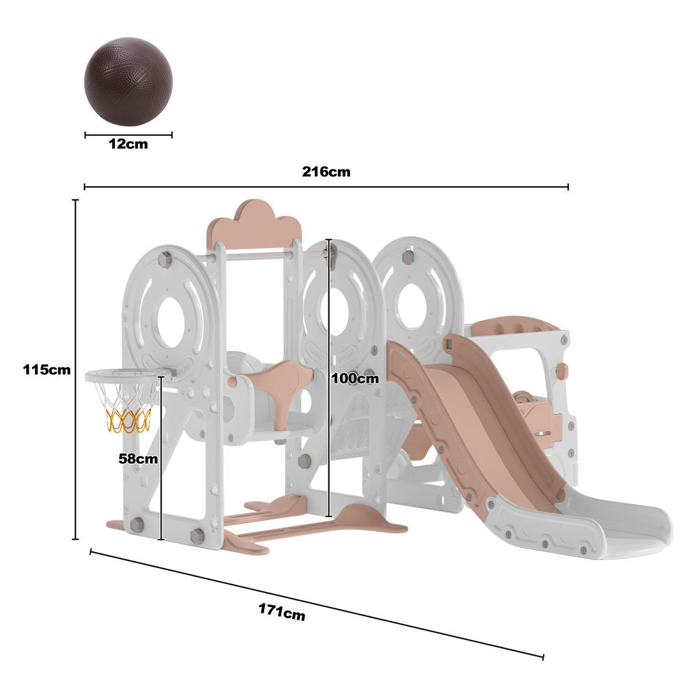 3 in 1 Kids Toddler Swing and Slide Playset