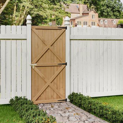 Garden Flat Top Pine Wood Gate Kit