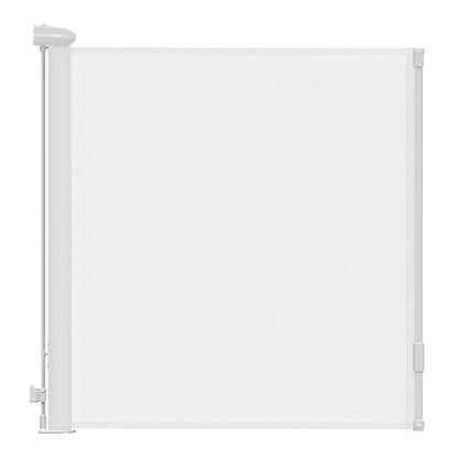 White Retractable Safety Gate for Kids and Pets