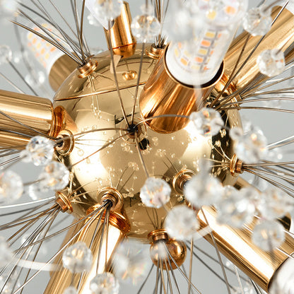 Sputnik Hanging Pendant Light Bulb Not Included, Gold