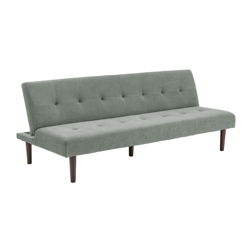 Contemporary Convertible Sofa Bed Grey