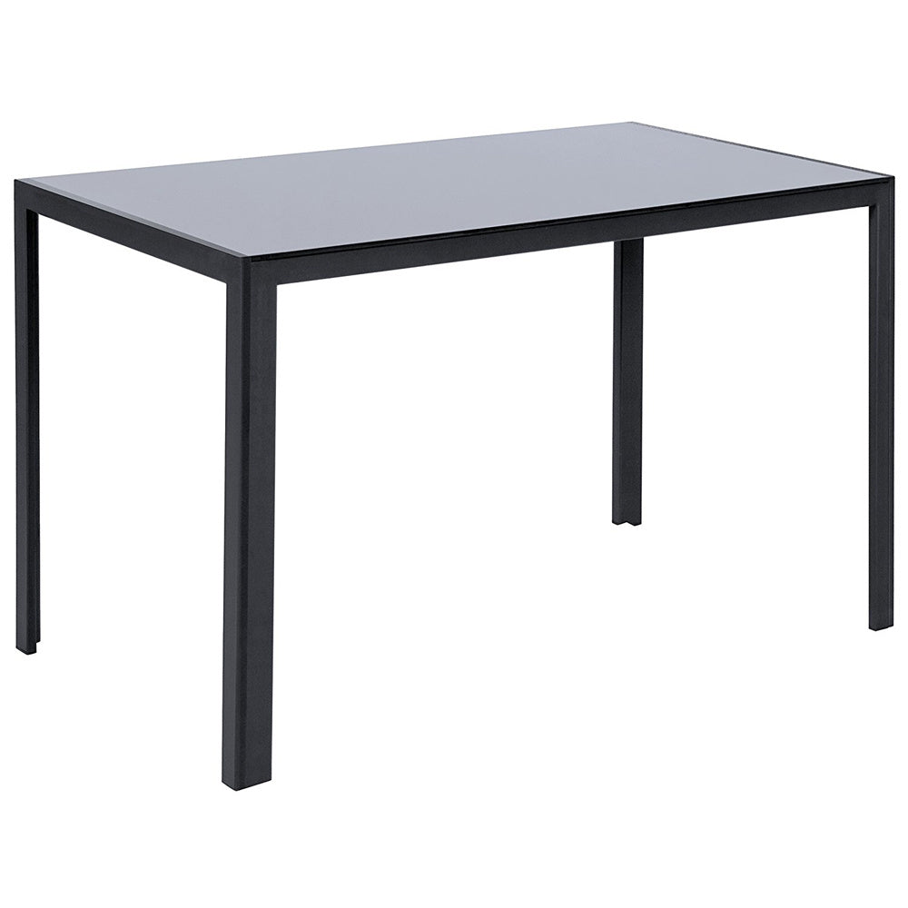 1.2M Black Glass Dining Table