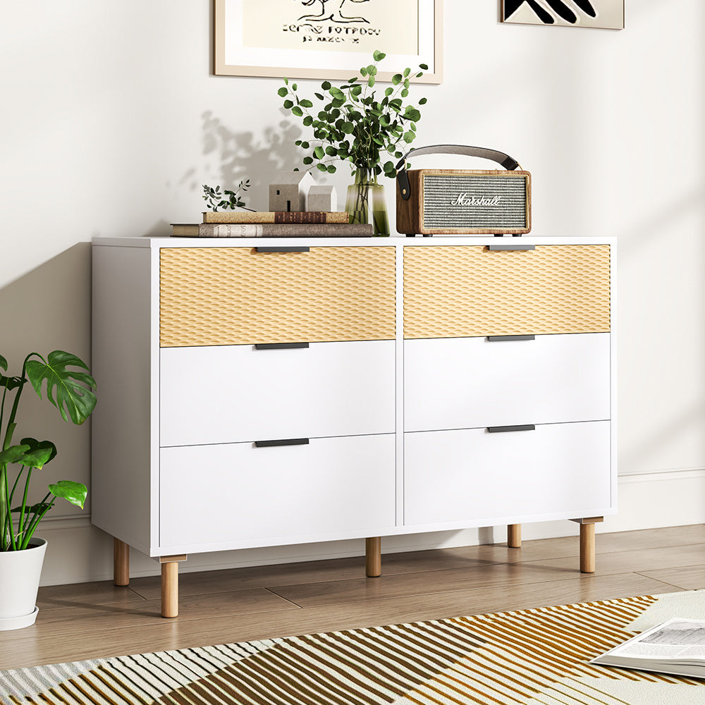 White Contemporary Wooden Living Room Storage Cabinet