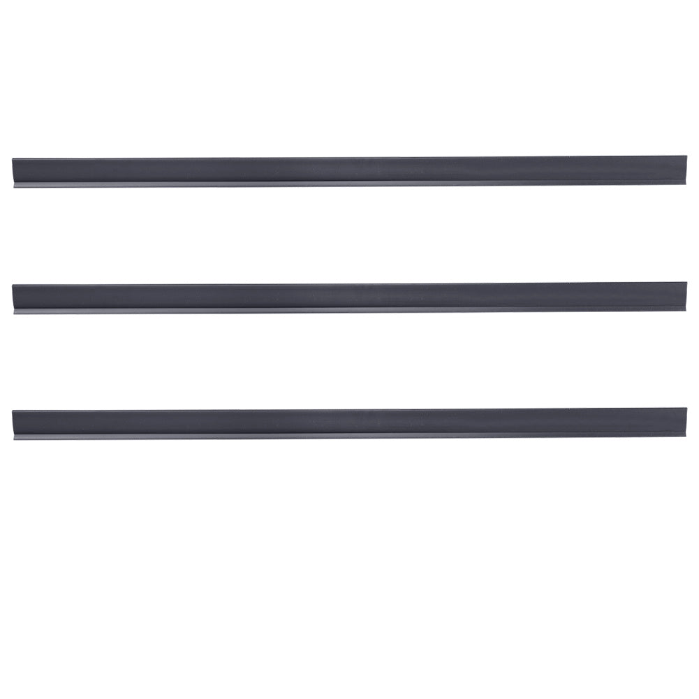 Set of 3 Garden Privacy 1M Profile Cover for Mat Screen Border Panel Fence Dark grey