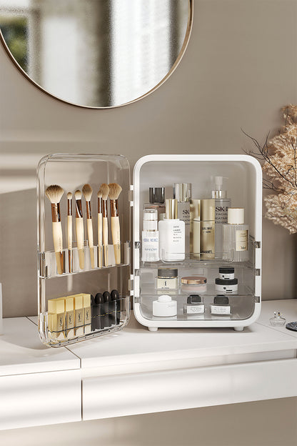 Large Capacity Makeup Cosmetics Organizer with Mirror