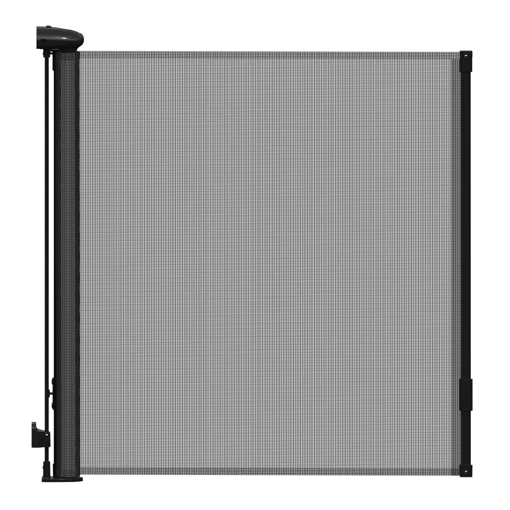 Black Retractable Safety Gate for Kids and Pets