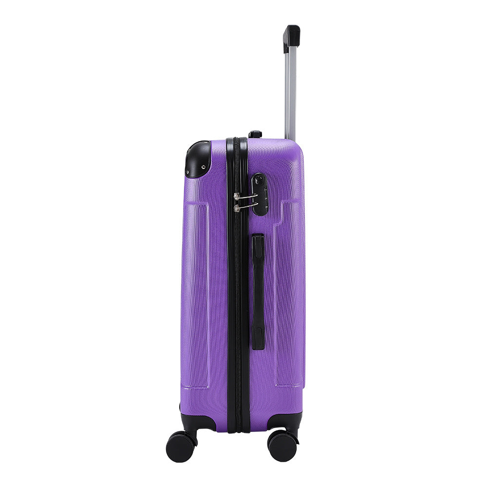 Purple 28 inch Hardside Travel Suitcase with Combination Lock