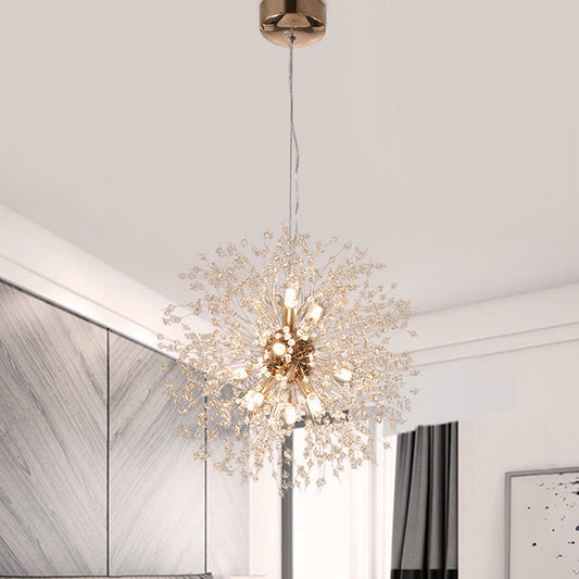 Sputnik Hanging Pendant Light Bulb Not Included, Gold