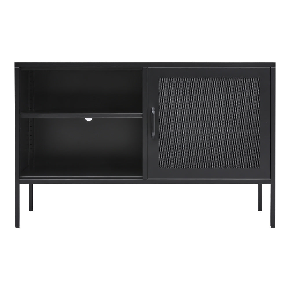 Metal Storage Sideboard Cabinet TV Stand Black
