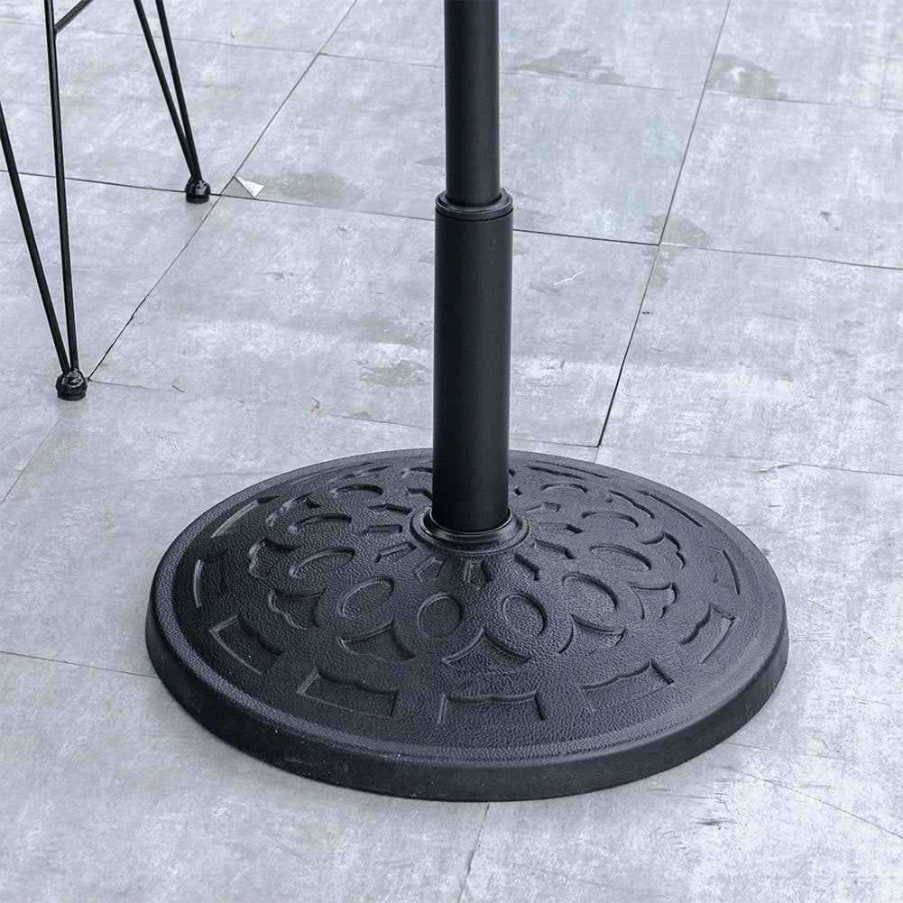 Black 14KG Resin Umbrella Base Heavy Duty Outdoor Parasol Stand