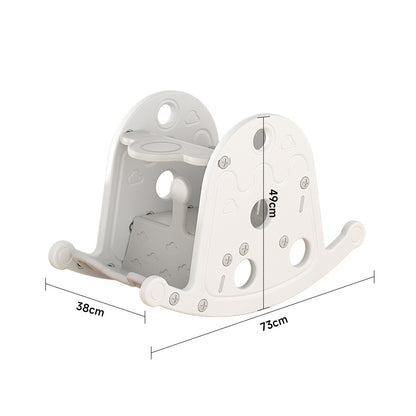 Grey Toddler Rocking Chair Plastic Toy