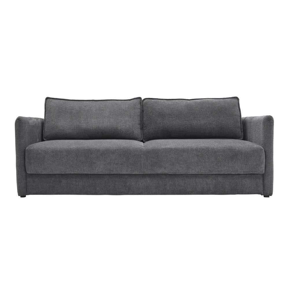 206cm W Dark Grey 3Seater Sleeper Sofa Bed