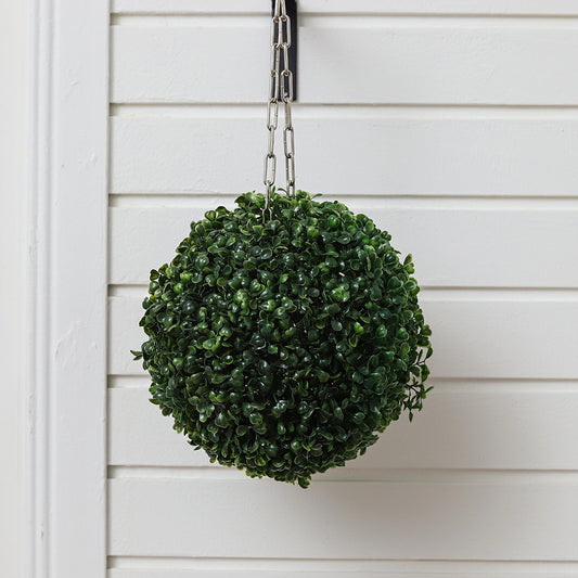 Artificial Green Boxwood Topiary Balls Outdoor Garden Basket Plant 28CM