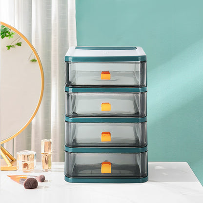 Green Drawer Style Stationery Cosmetic Storage Box