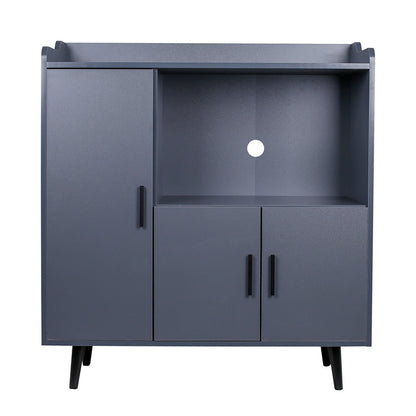 Contemporary Home Sideboard Cabinet with Storage, Grey