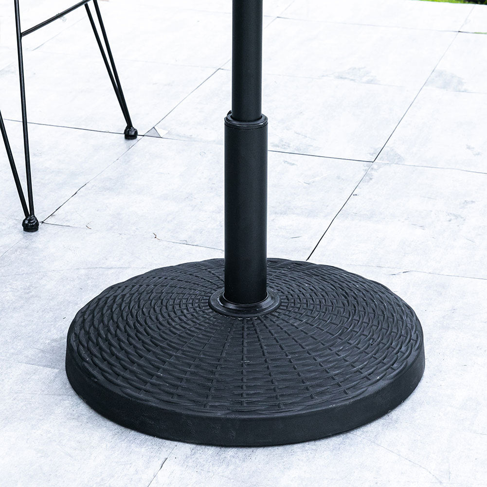 Black 14KG Resin Umbrella Base For Square and Round Parasol