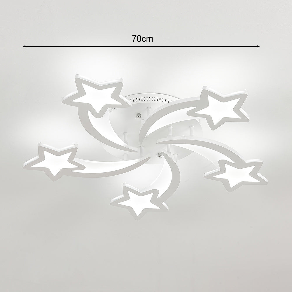 Modern Star LED Chandelier Ceiling Light  5 Head Cool White