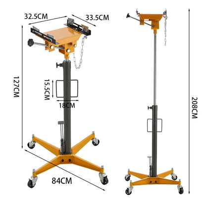 Dark Grey 0.5 Ton High Lift Transmission Jack