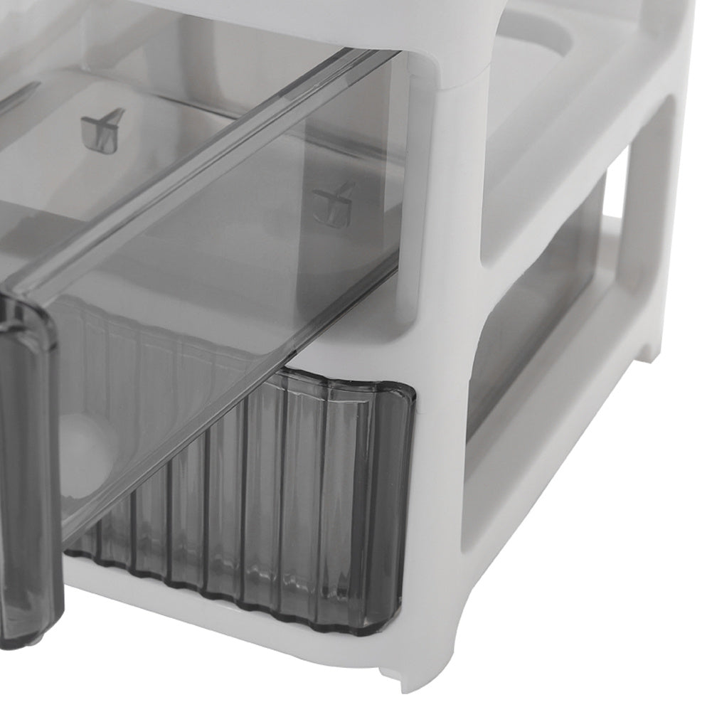 4-Drawer Transparent Desktop Organizer