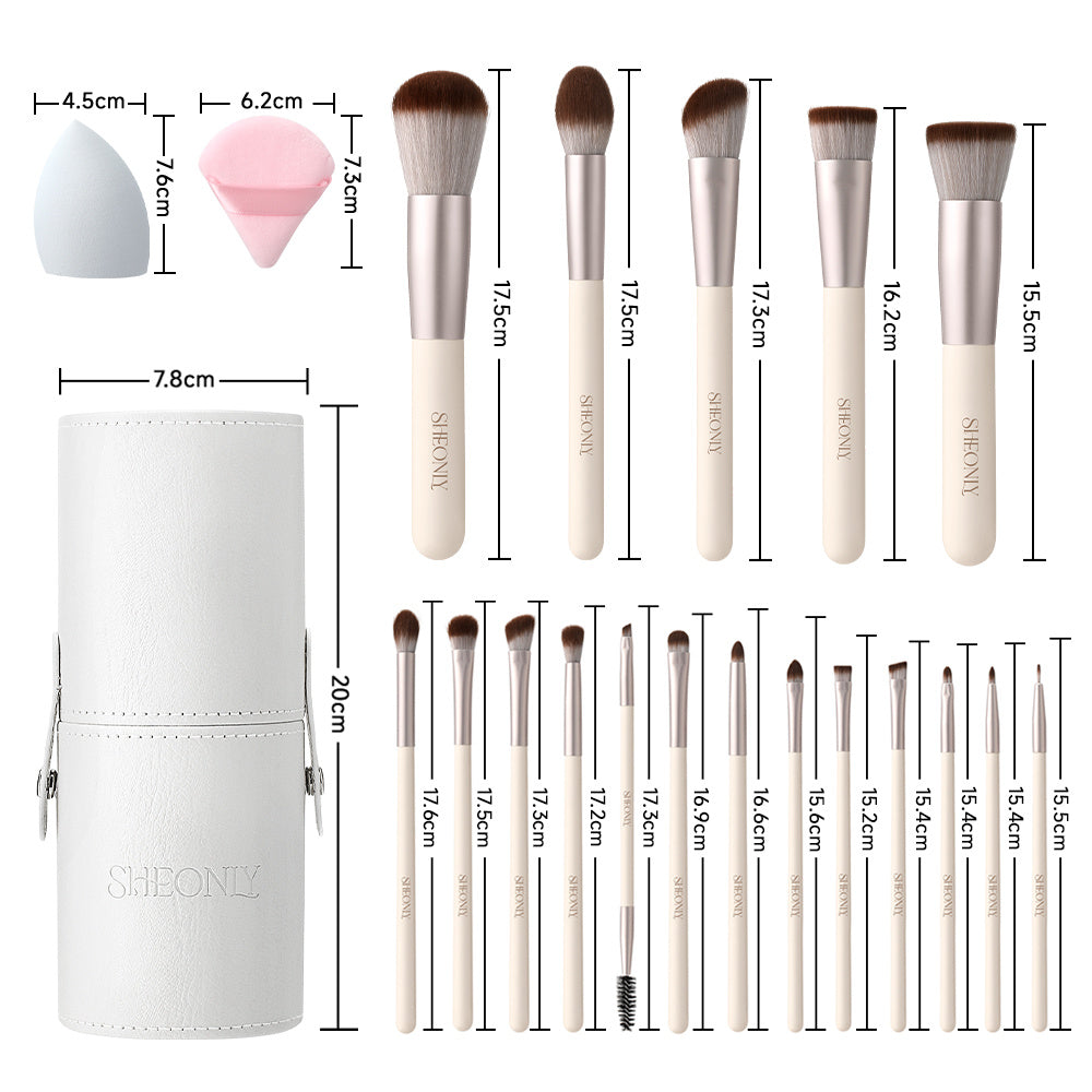 Professional Makeup Brush Set 18 Pcs for Foundation Powder Concealers Eye Shadows Brush