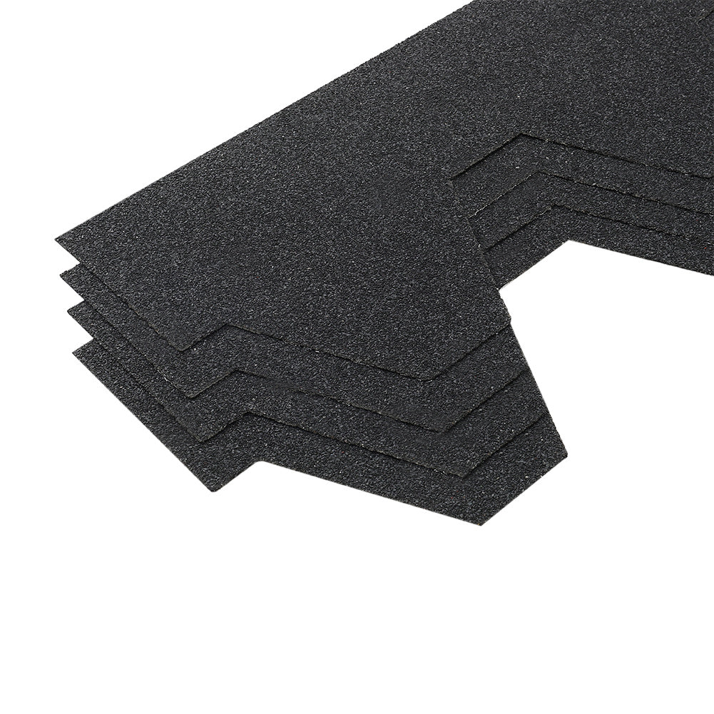 18 Pcs Self Adhesive Mosaic Asphalt Shingles Bitumen Roofing, Black