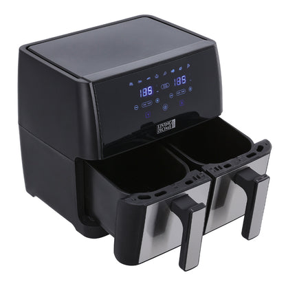 8L Touch Screen Dual Basket Air Fryer Healthy Cooking