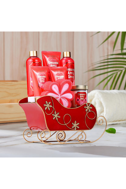 8 Piece Cinnamon Apple Spice Bath and Spa Gift Set