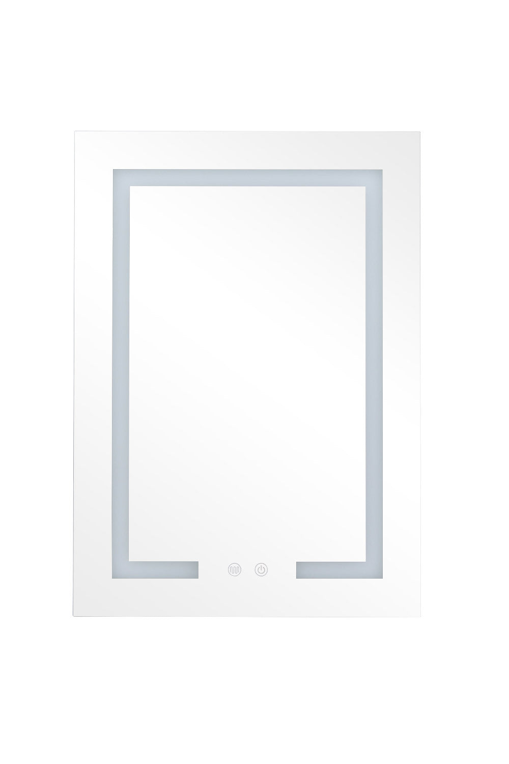 Single Door Fog Free Rectangular LED Bathroom Mirror Cabinet