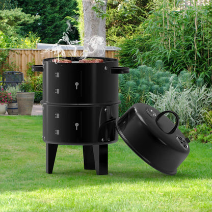 Outdoor BBQ Smoker Barrel