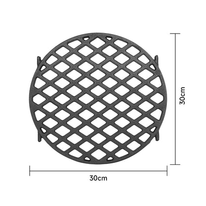 Black Round 30cm Cast Iron Grill Grate