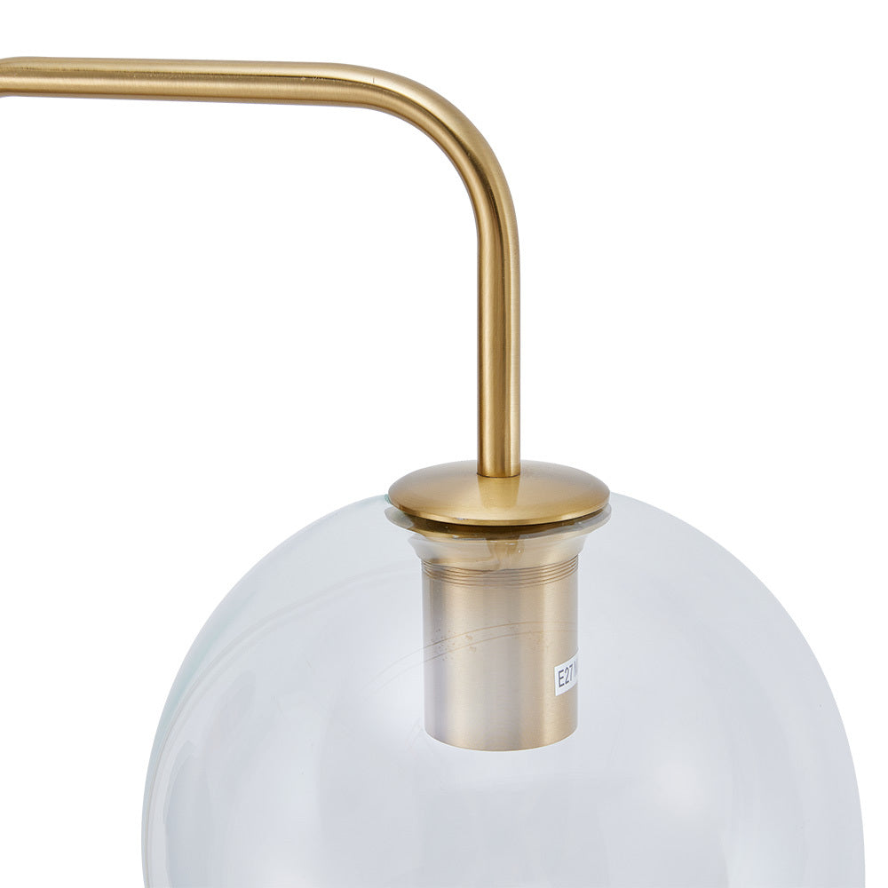 Gold Modern Arc Arm Floor Lamp