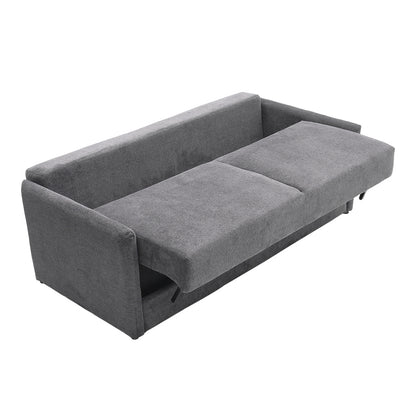 206cm W Dark Grey 3Seater Sleeper Sofa Bed