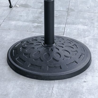 Black 14KG Resin Umbrella Base Heavy Duty Outdoor Parasol Stand