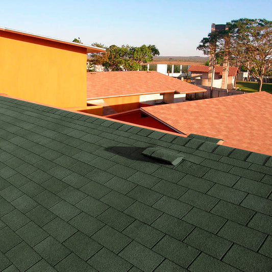 18 Pcs Self Adhesive Asphalt Shingles Bitumen Roofing Green