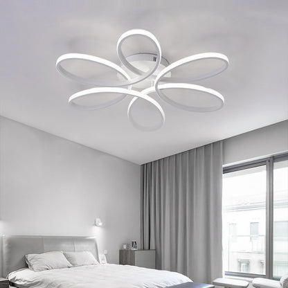 LED Lamp Ceiling Light Cool White Floral Pendant Chandelier 58CM