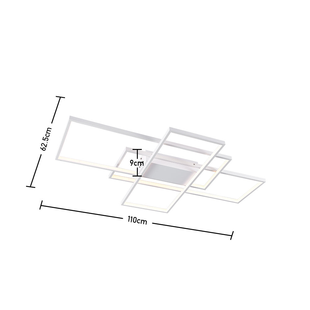 110CM  Modern Rectangle LED Chandelier Ceiling Light