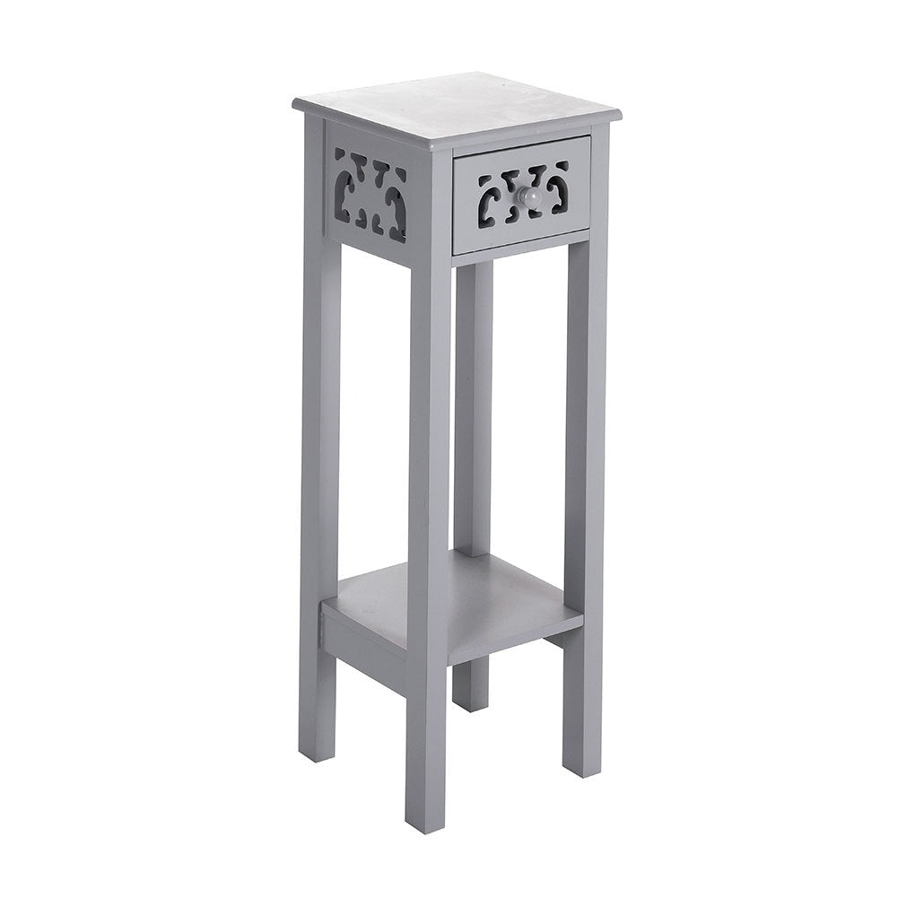 Tall Side Table Hall Furniture Wood Console Grey