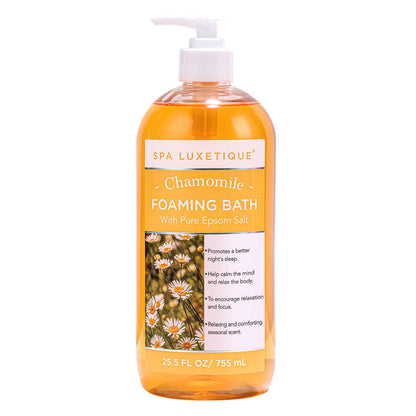 Chamomile Scent Shower Gel Foaming Bath with Pure Epsom Salt