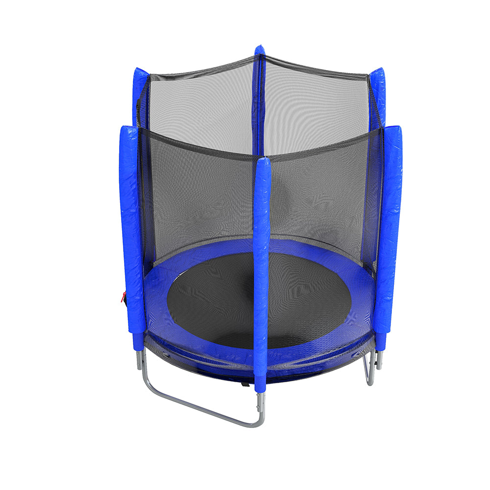 5ft Kids Trampoline with Enclosure Safety Net for Outdoor Playground Blue