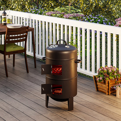 Outdoor BBQ Smoker Barrel