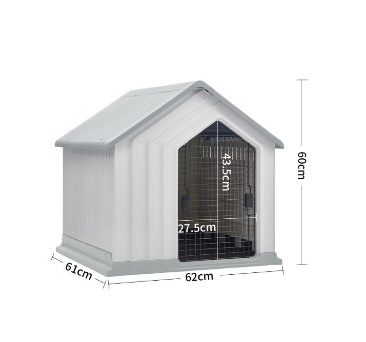 Plastic dog house with door best sale