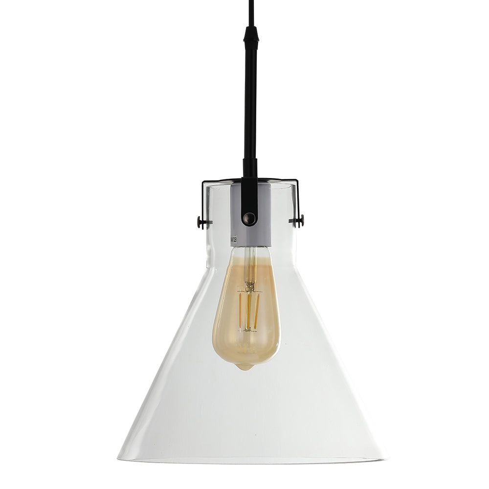 Modern Style Glass Single Light Pendant Light