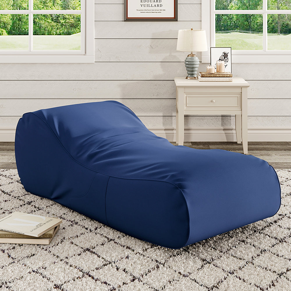 Comfortable Bean Bag Floor Lounger in Blue