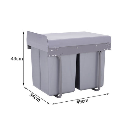 40L Pull Out Recycling Waste Bin
